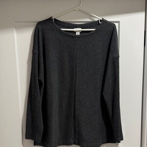 Ava & Viv Charcoal Long Sleeve Top